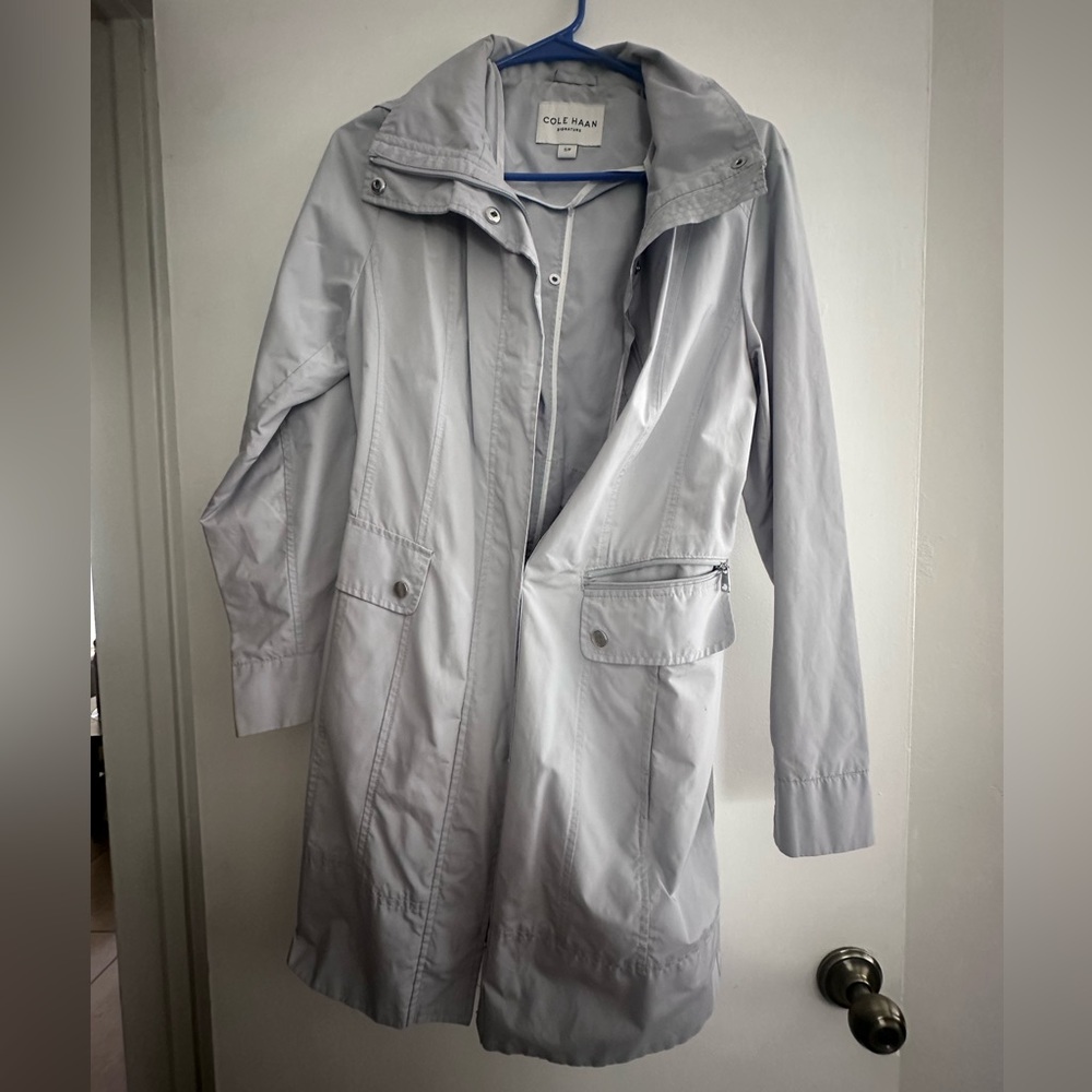 Cole Haan Women's Light blue Trench Coat